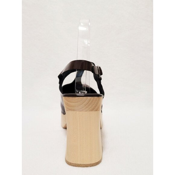 Jeffrey Campbell Nymph Heeled Platform Wooden Clog Sandals US 9 - Picture 6 of 9